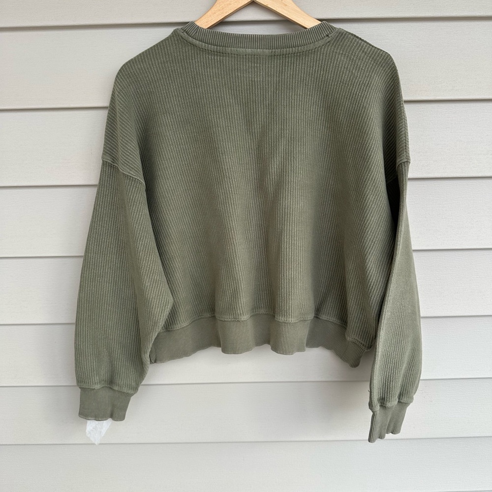 Aerie Olive Green Sweatshirt - Picture 6 of 6